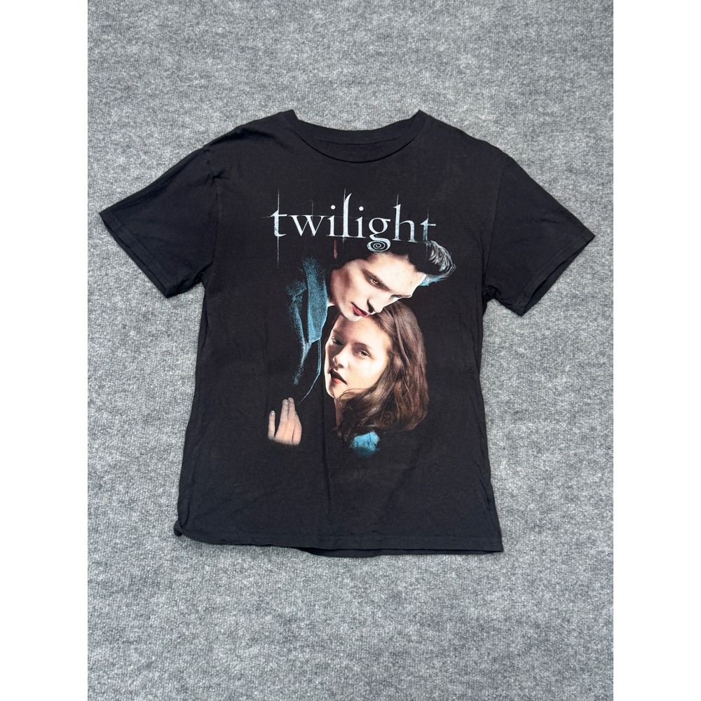 Twilight T-Shirt Edward Bella Black Size‎ Medium Short Sleeve Movie Promo Tee